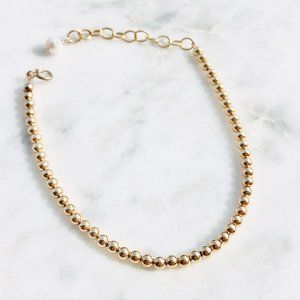 14K gold-filled ball bracelet